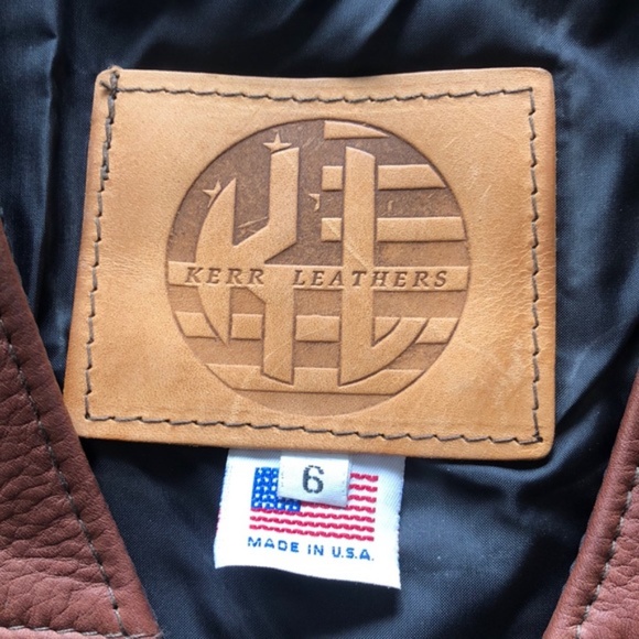 Kerr 100% Leather Brown Vest - Picture 2 of 7